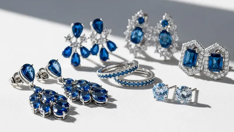 Boucles d'oreilles saphir collection sur-mesure